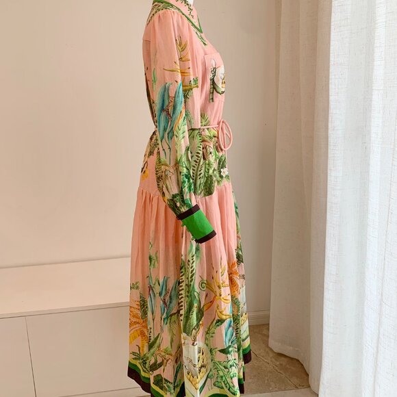 Alemais Papaya Bloom Belted Maxi Dress - Picture 9 of 15